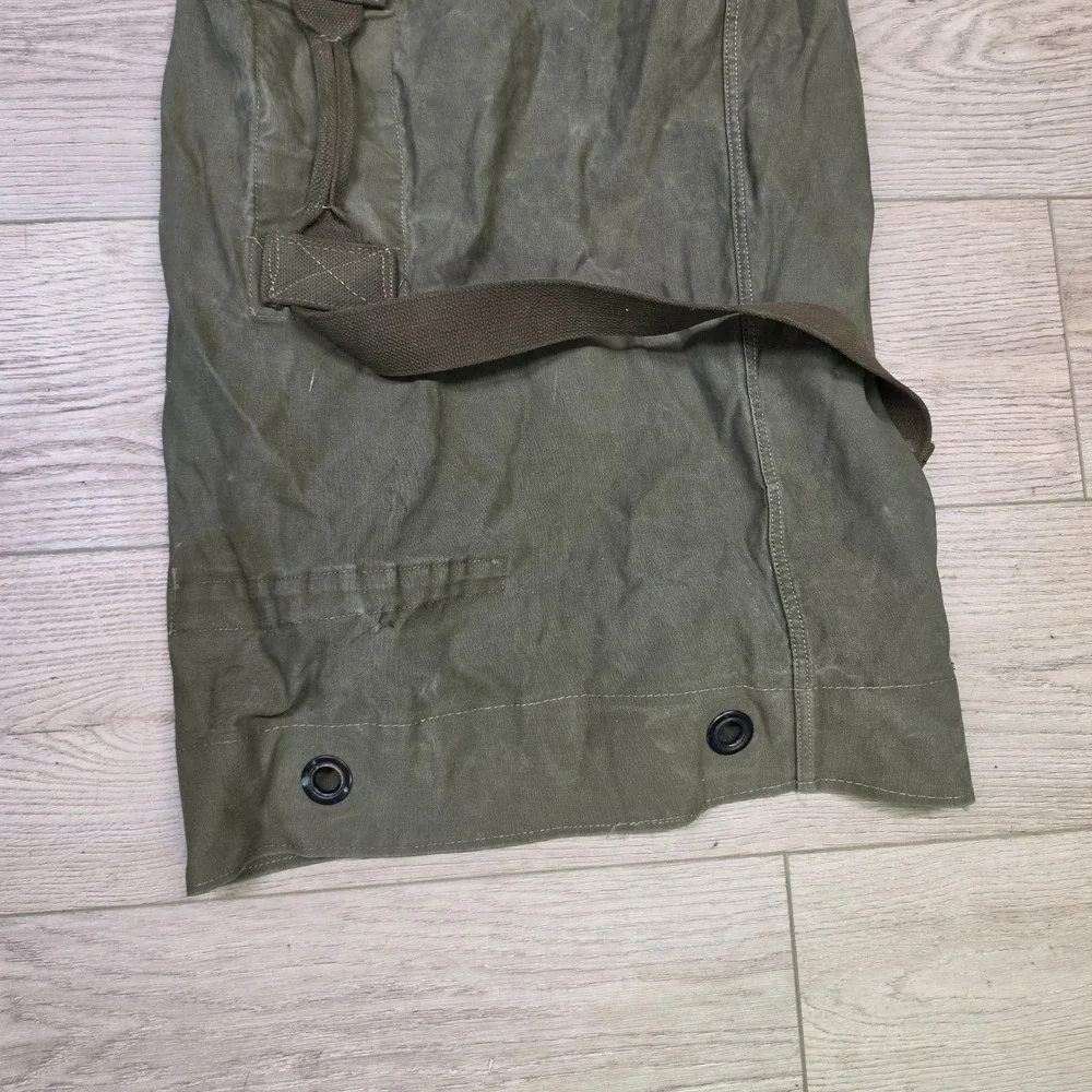 Military Surplus Duffle Bag Large Olive Green Fair Canvas Sea Bag Top Load 38in